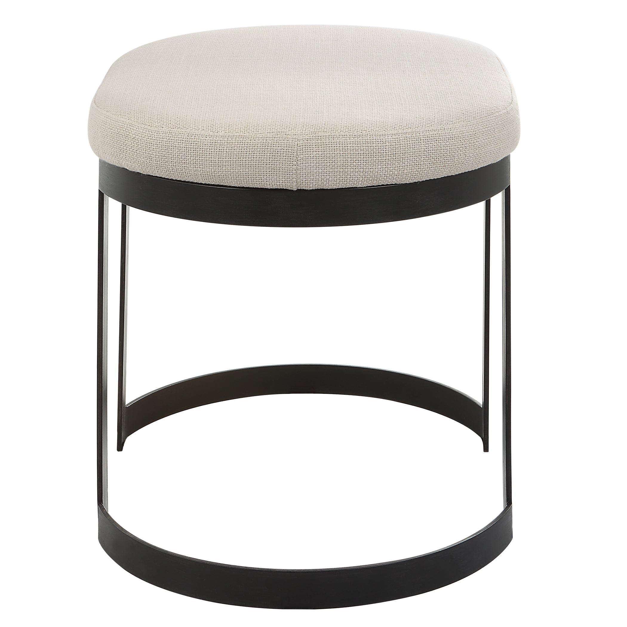 Infinity Black Accent Stool Uttermost
