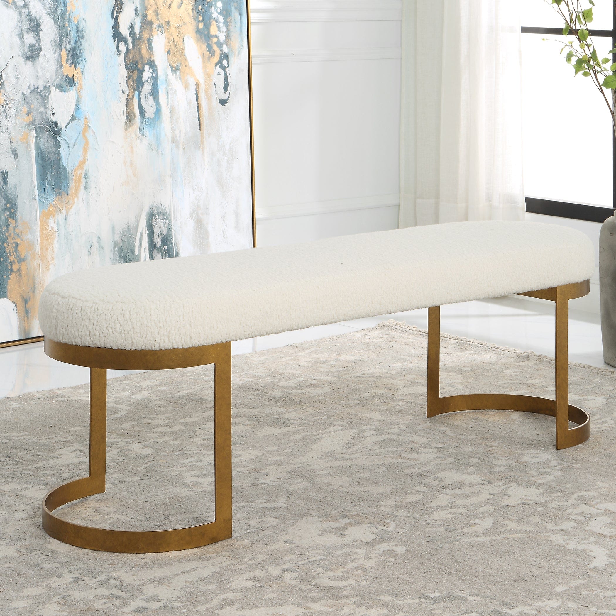Infinity Gold Bench Uttermost