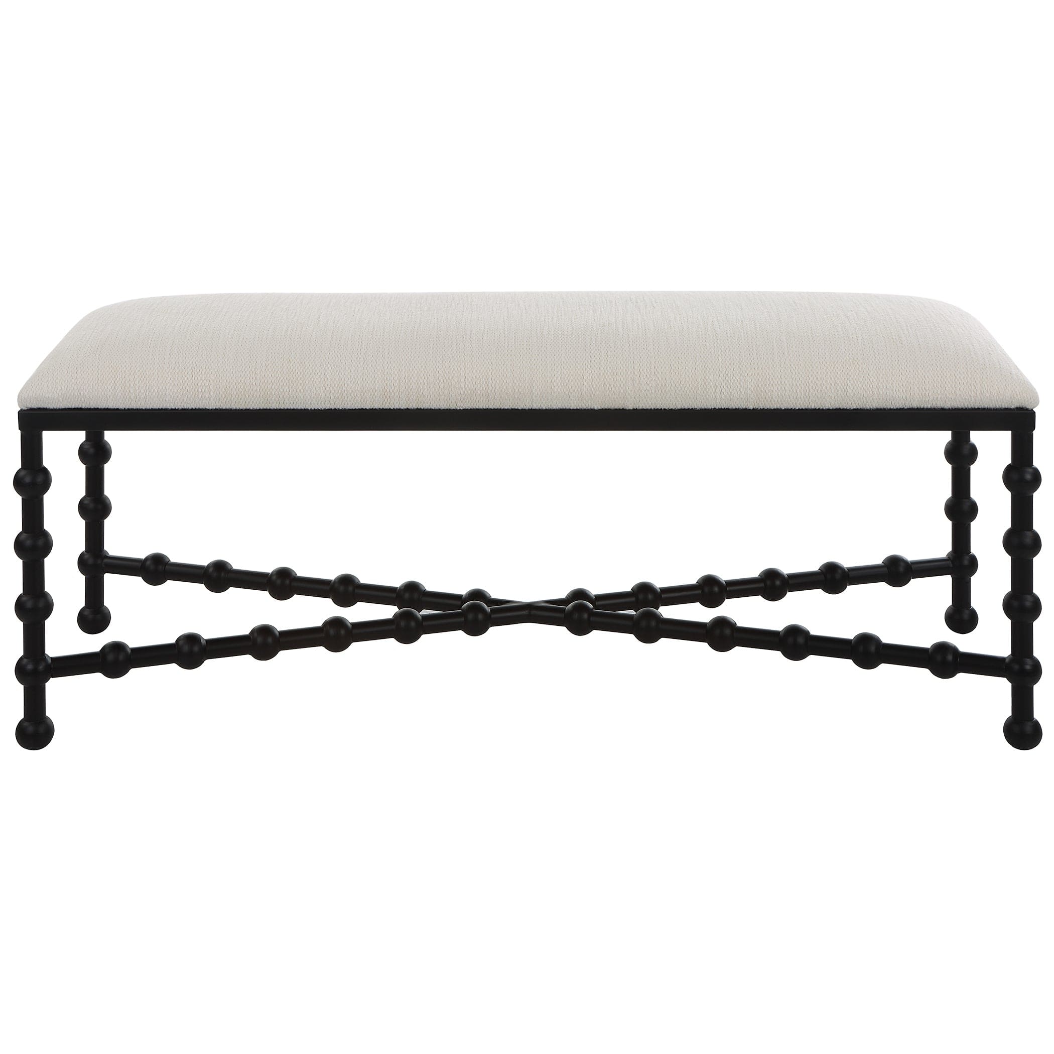 Iron Drops Cushioned Bench Uttermost
