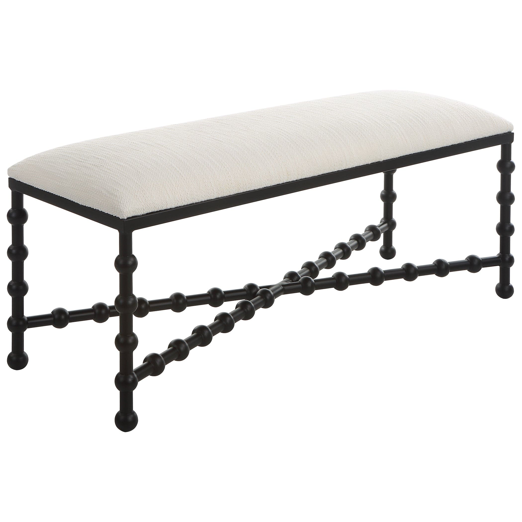 Iron Drops Cushioned Bench Uttermost