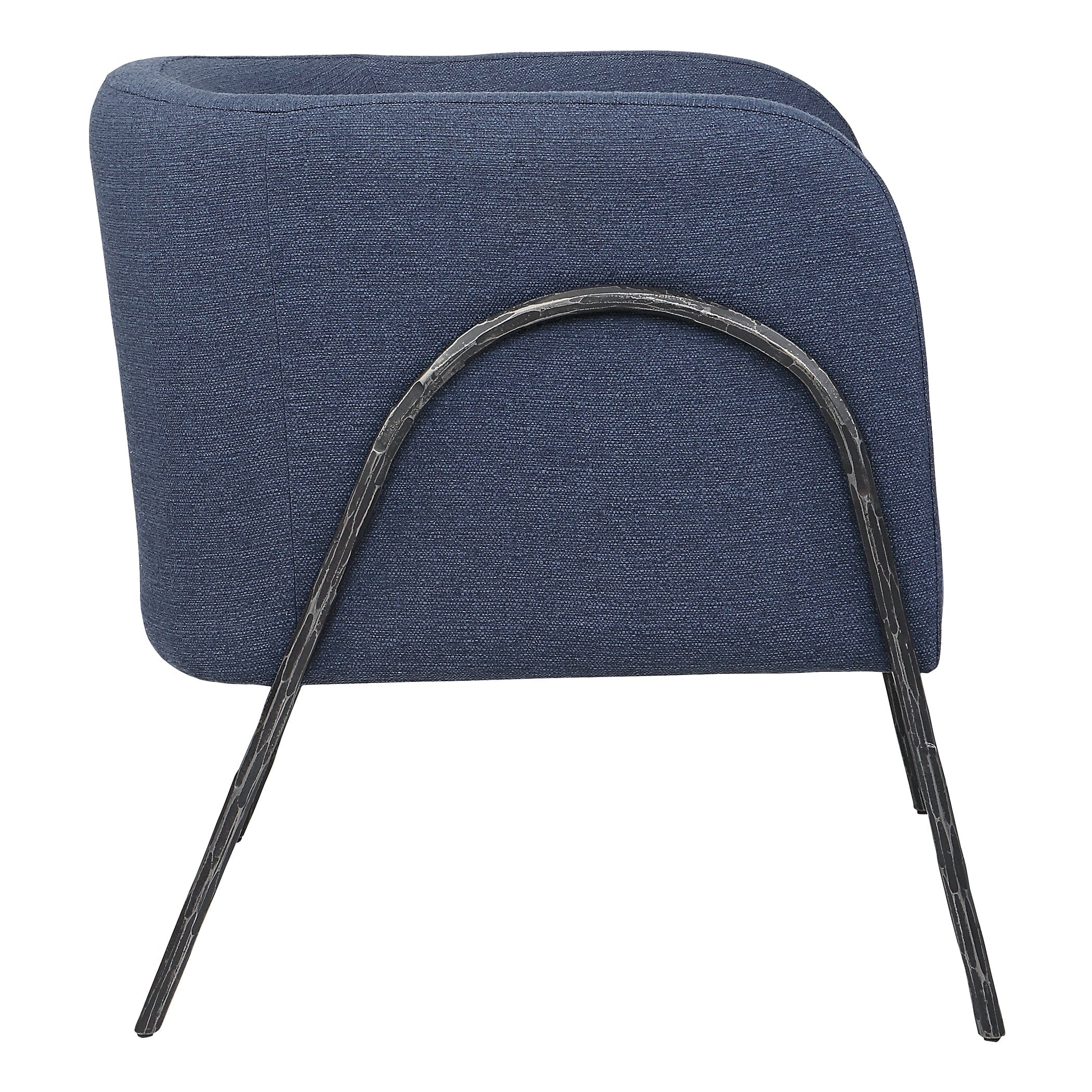 Jacobsen Denim Barrel Chair Uttermost