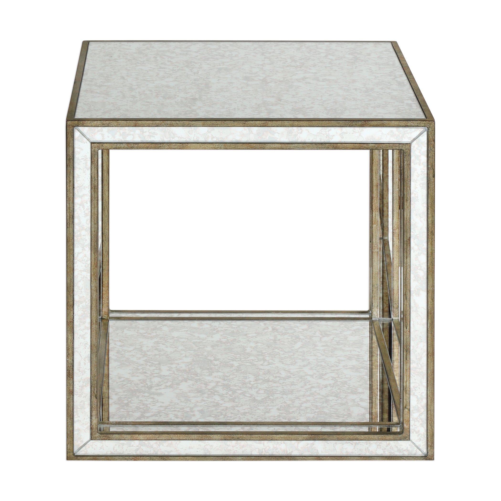 Julie Mirrored Accent Table Uttermost