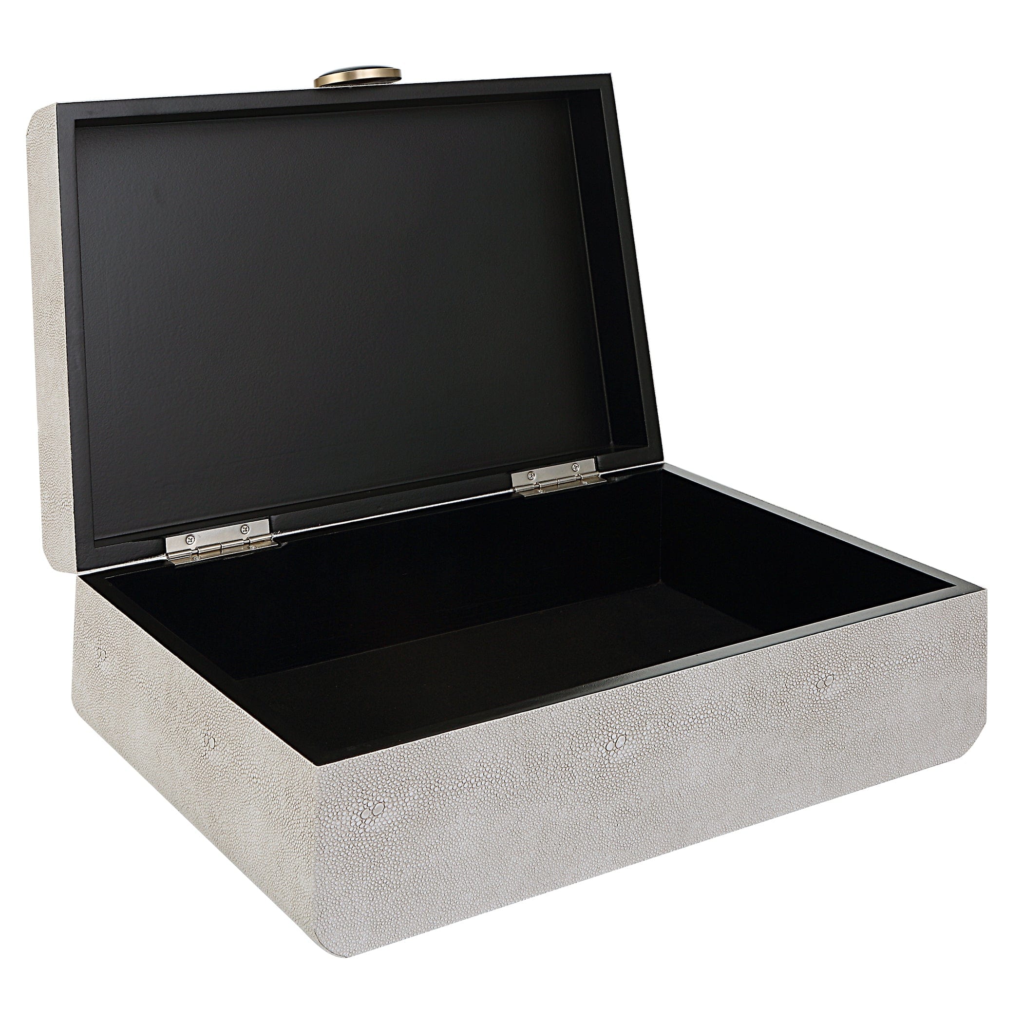Lalique White Shagreen Box Uttermost