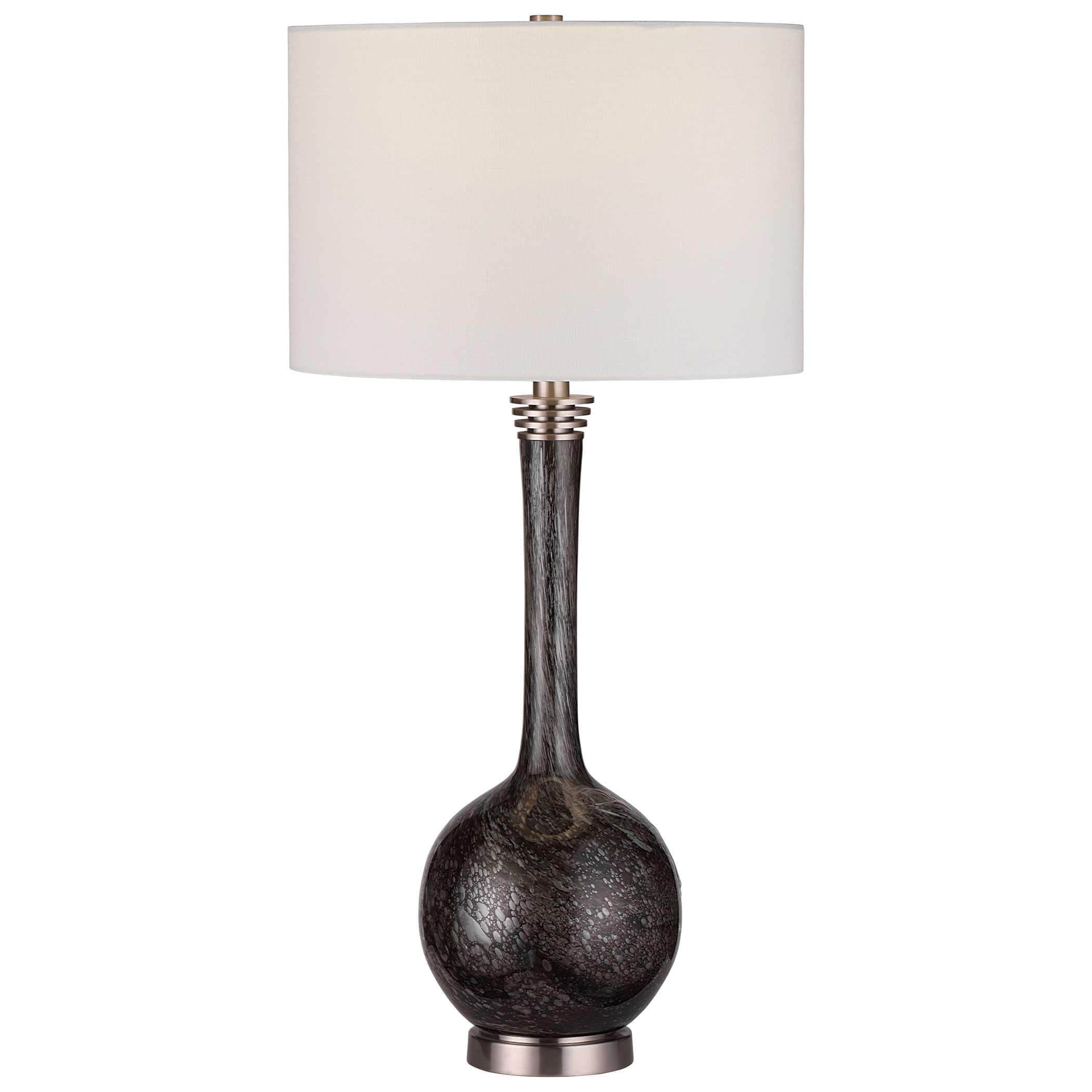 Cosmo Charcoal Glass Buffet Lamp Uttermost