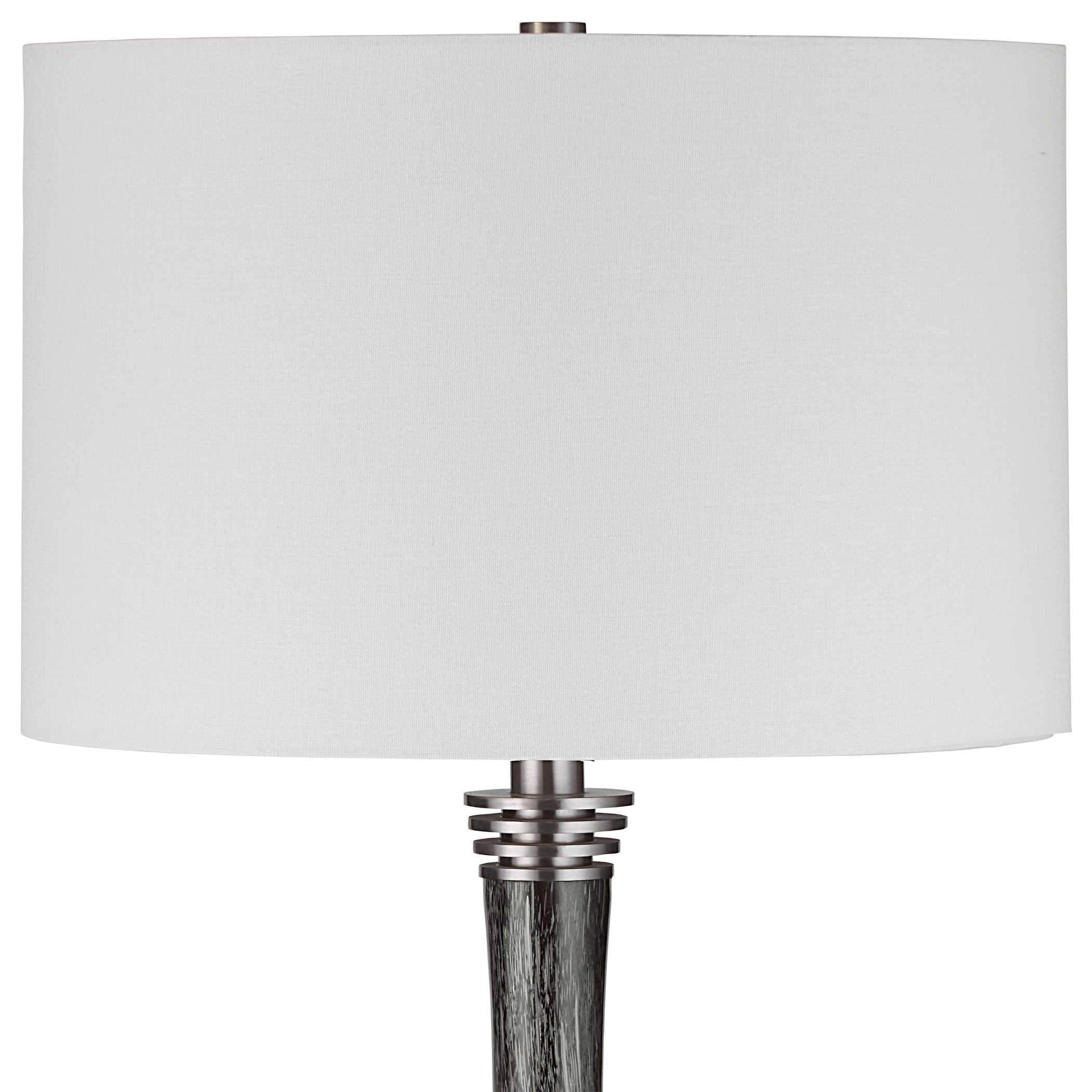 Cosmo Charcoal Glass Buffet Lamp Uttermost