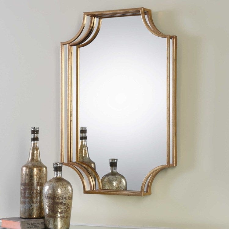 Lindee Gold Vanity Mirror Uttermost