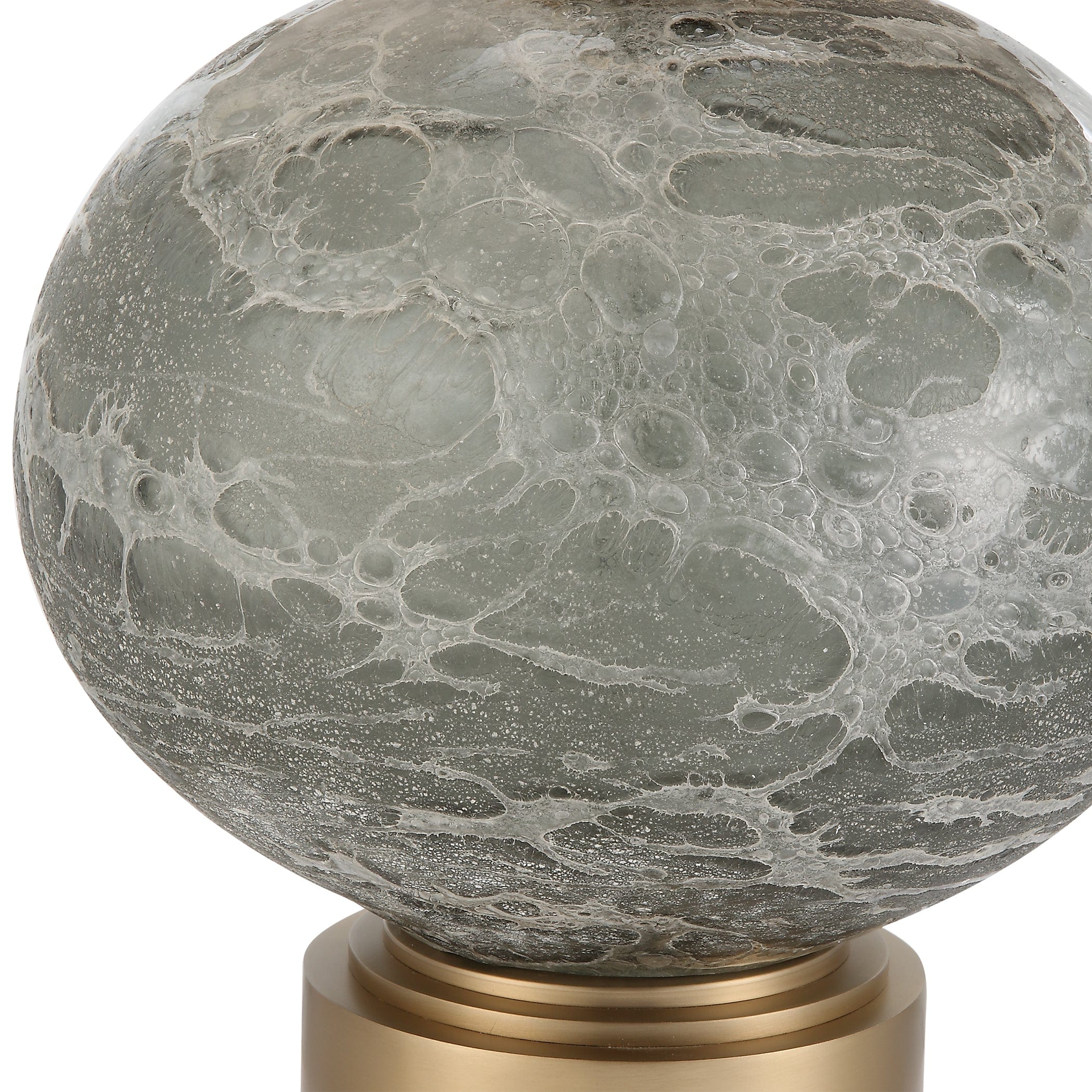 Lunia Gray Glass Table Lamp Uttermost