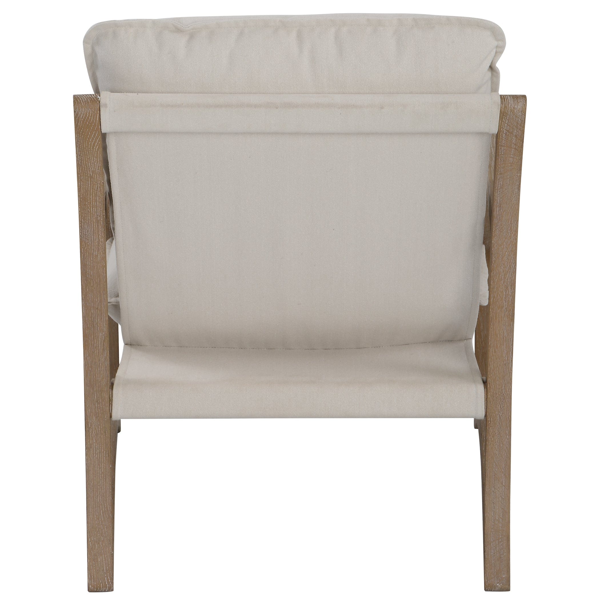 Melora Solid Oak Accent Chair Uttermost
