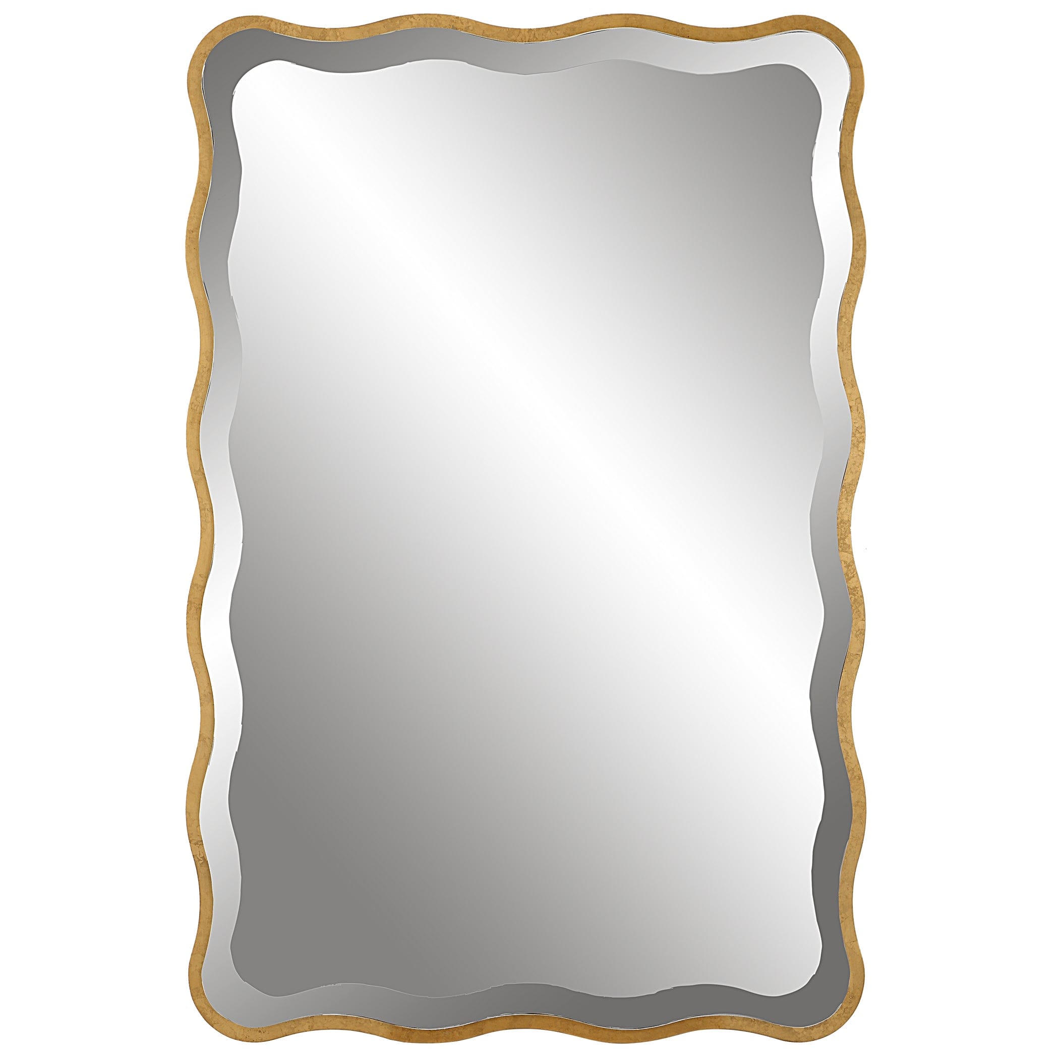 Aneta Gold Scalloped Mirror Uttermost