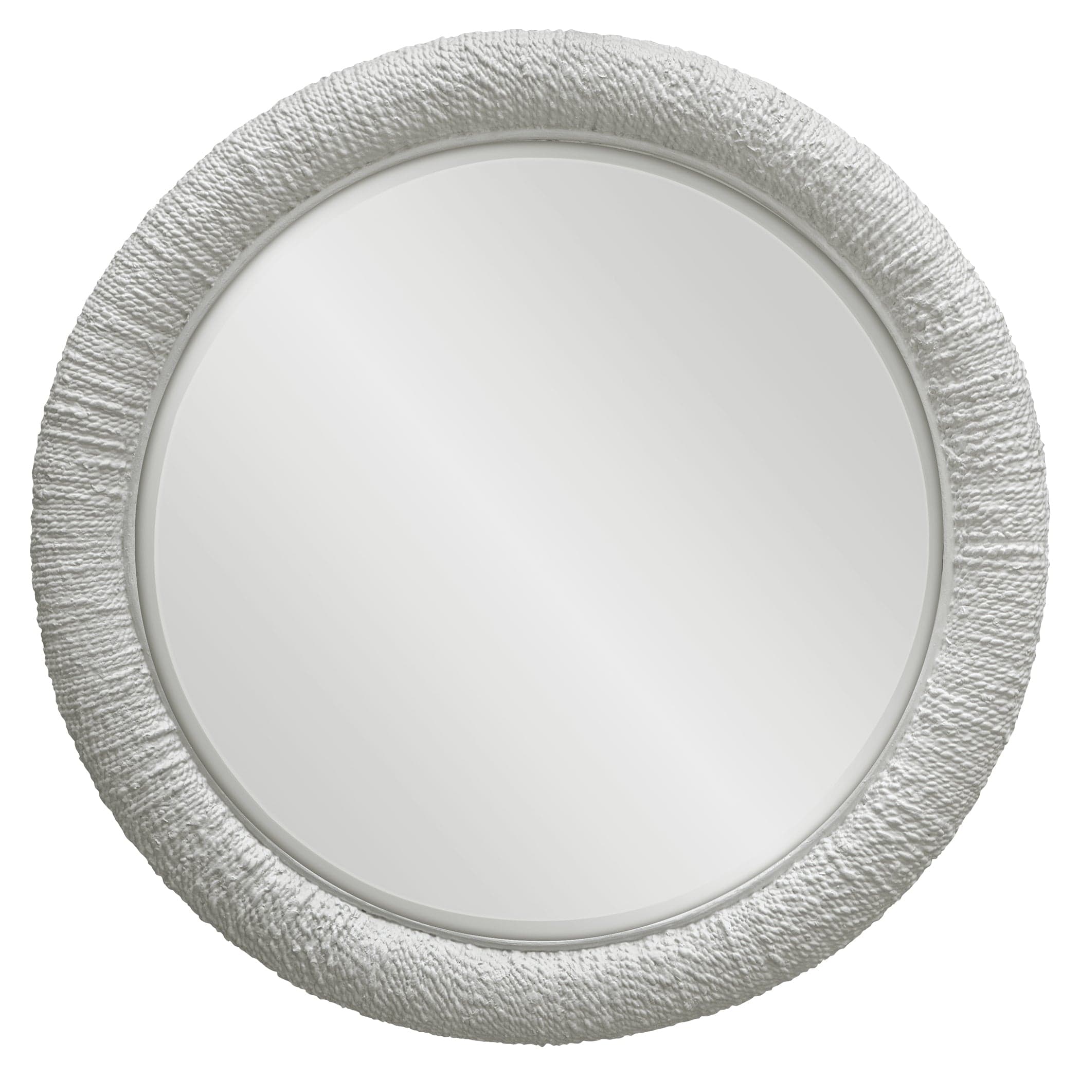 Mariner White Round Mirror Uttermost