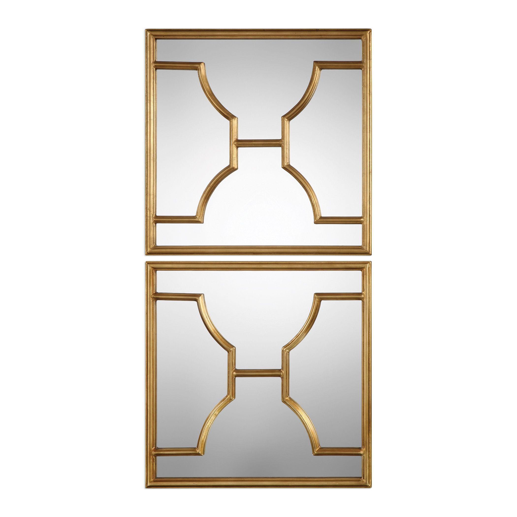 Mis Gold Square Mirrors (Set of 2) Uttermost