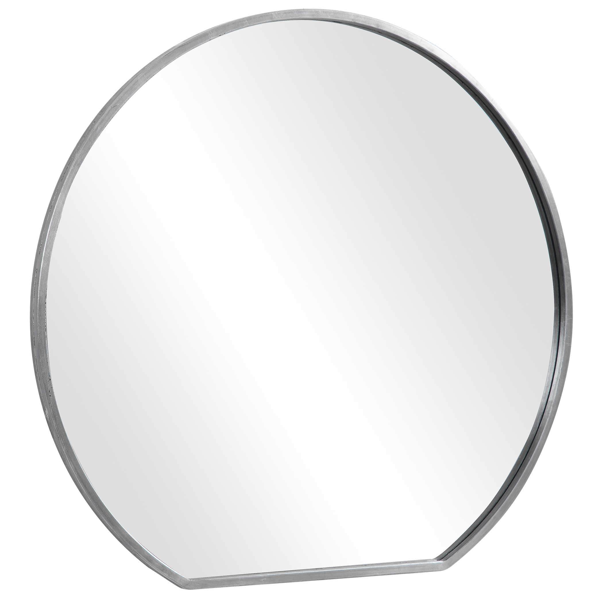 Ophelia Silver Round Mirror Uttermost