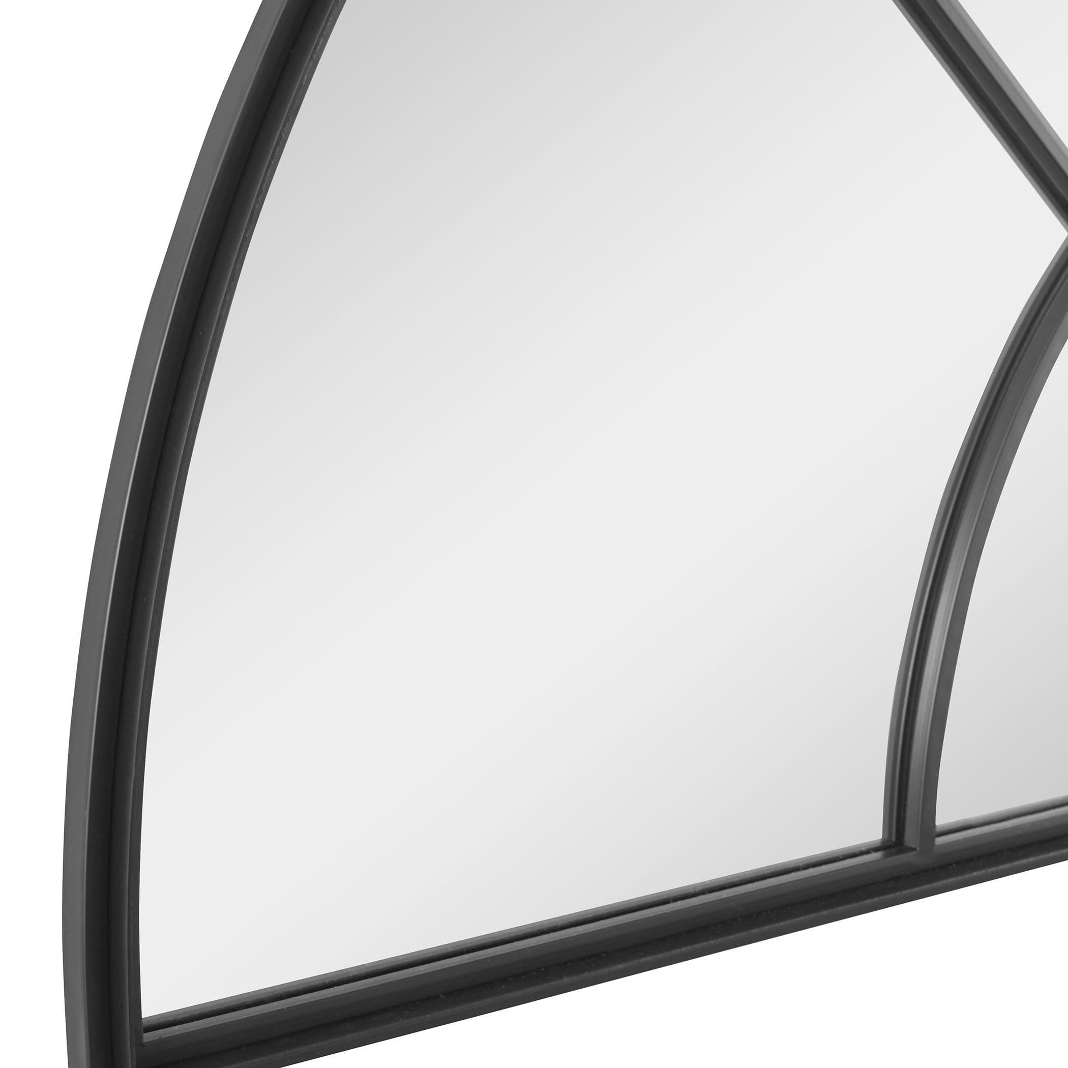 Rouse Iron Arched Window Mirror Uttermost