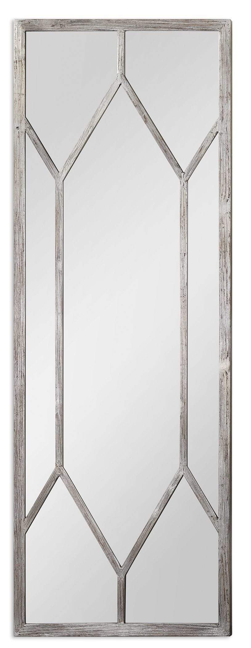 Sarcon Oversized Antiqued Silver Mirror Uttermost