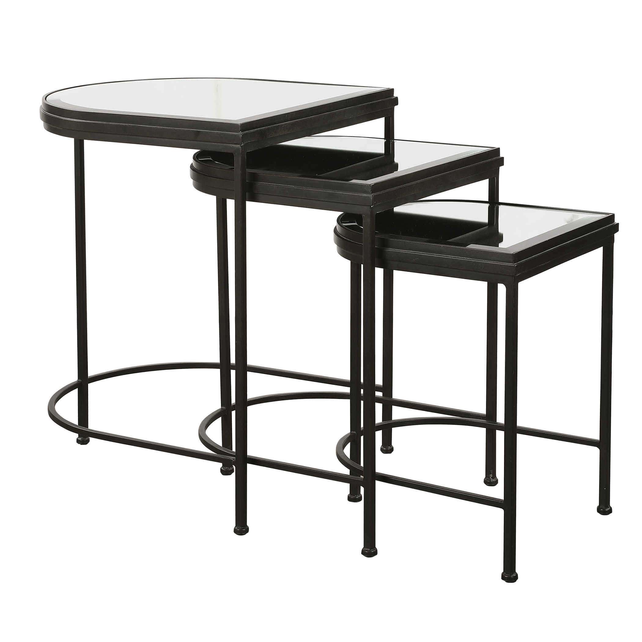 India Iron Nesting Tables Uttermost