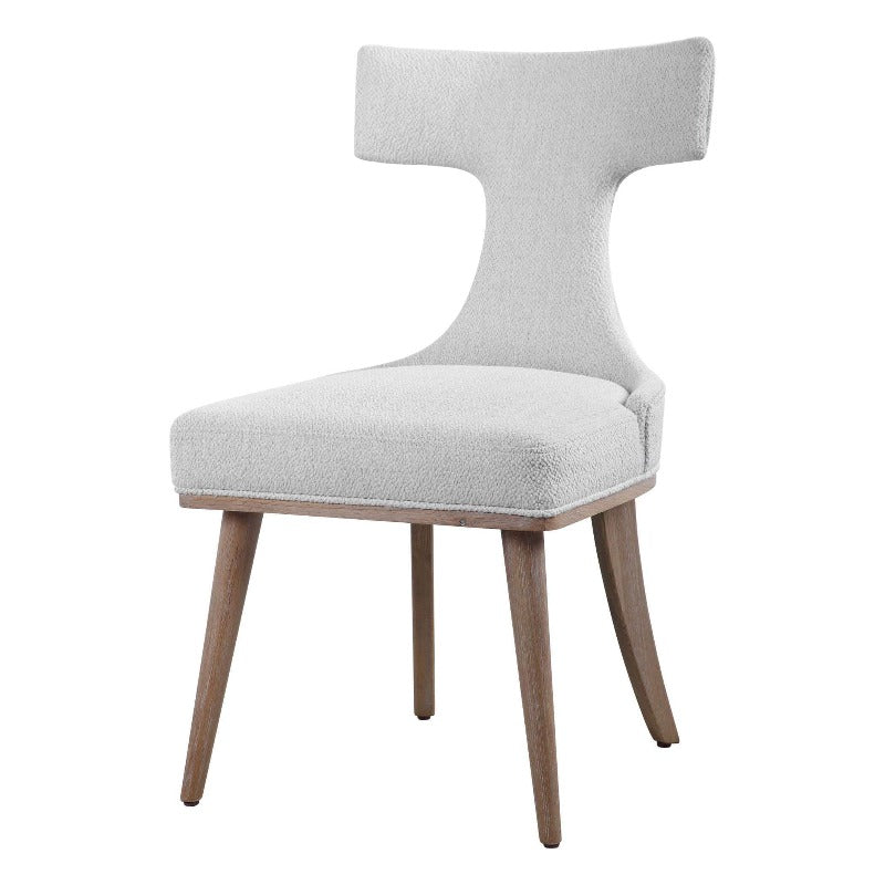 White Klismos Accent Chair (S/2) Uttermost