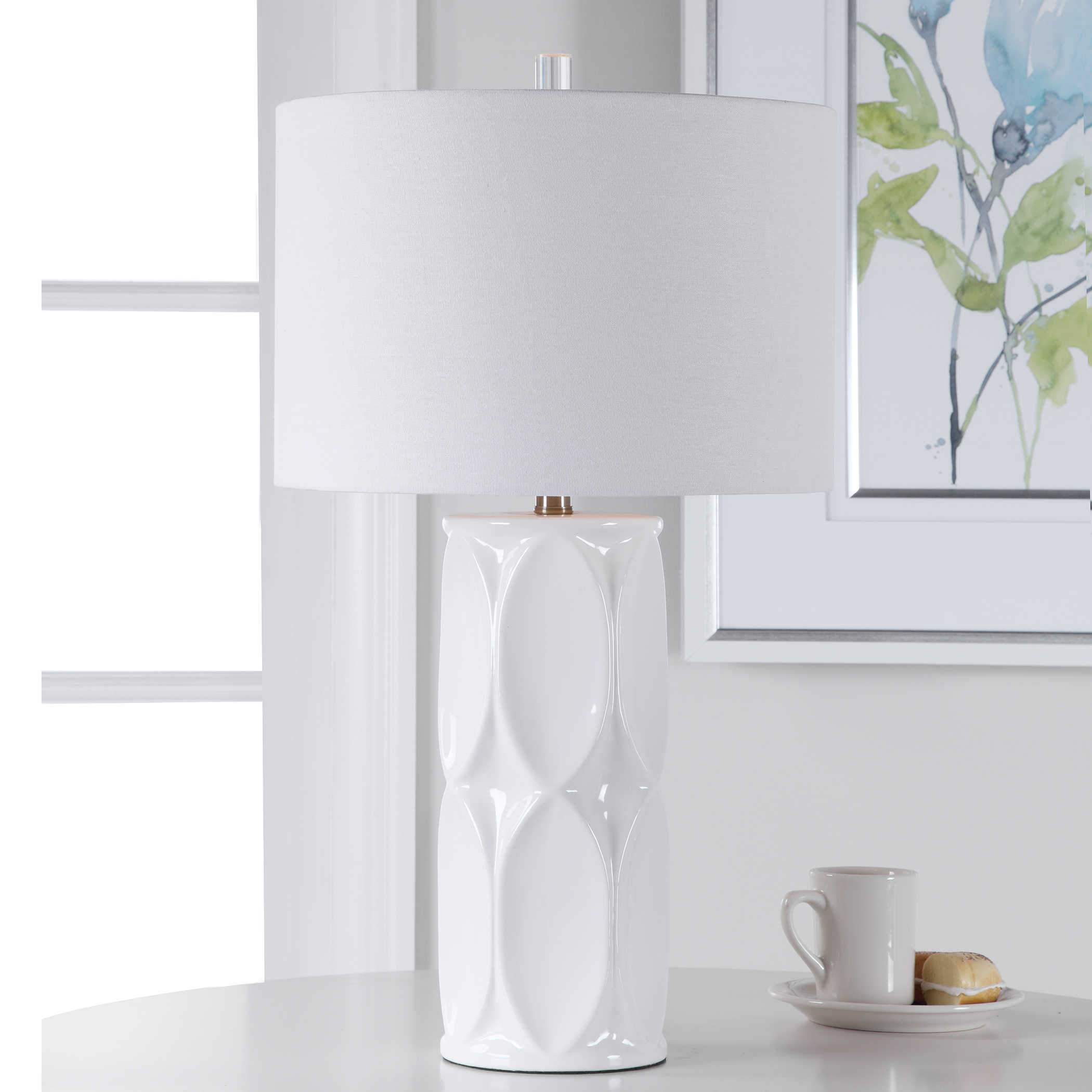 Sinclair White Table Lamp Uttermost