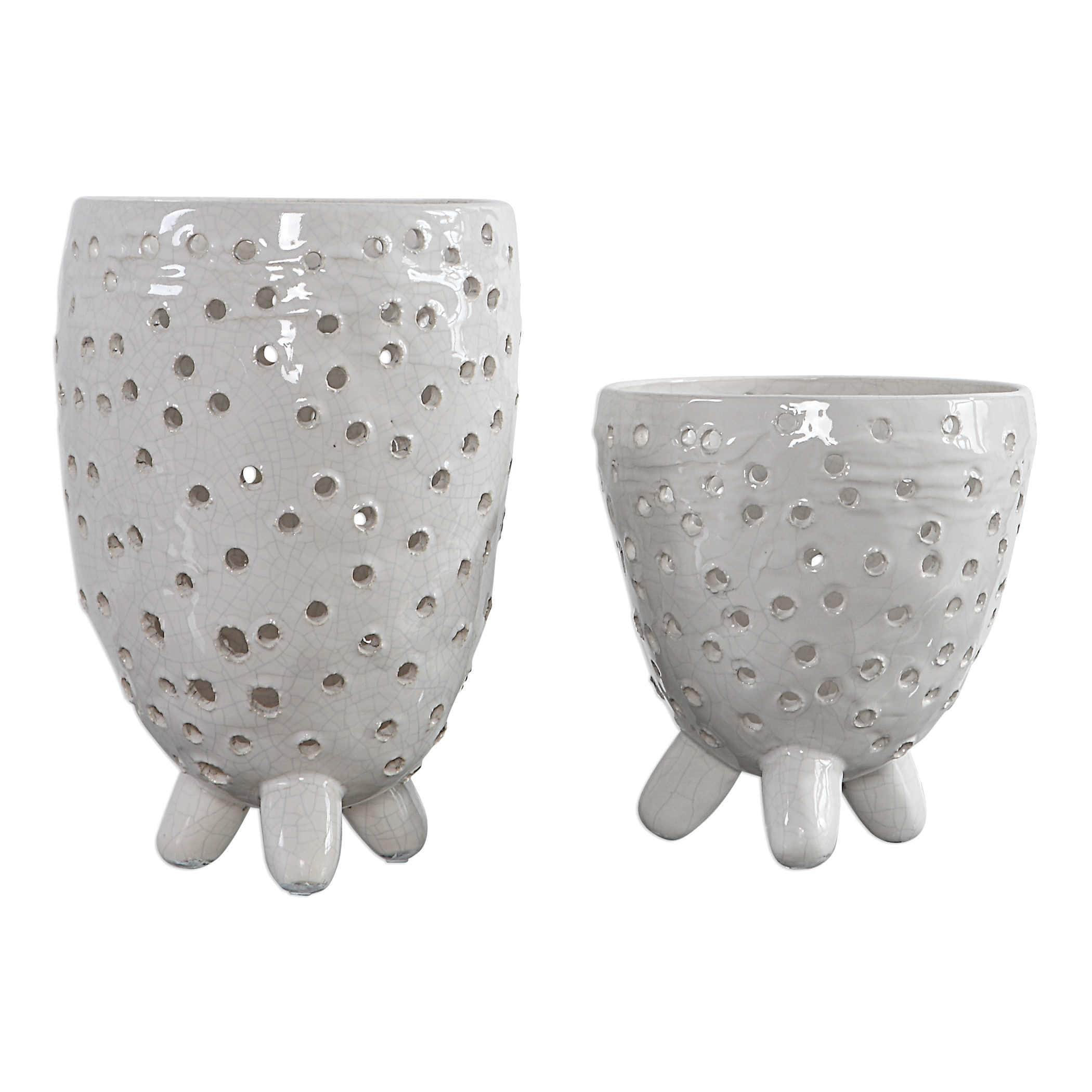 Milla Ivory Vases Uttermost