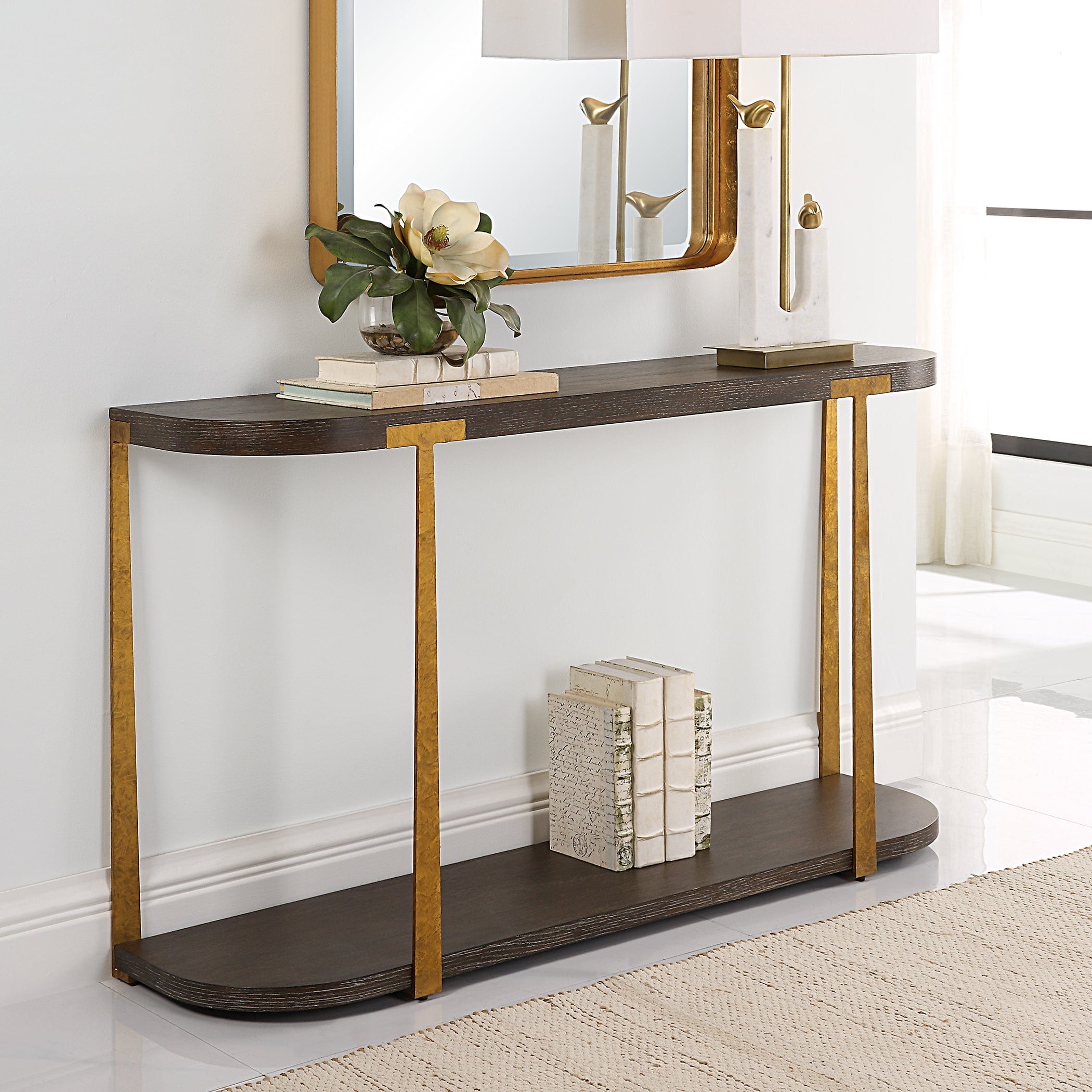 Palisade Wood Console Table Uttermost