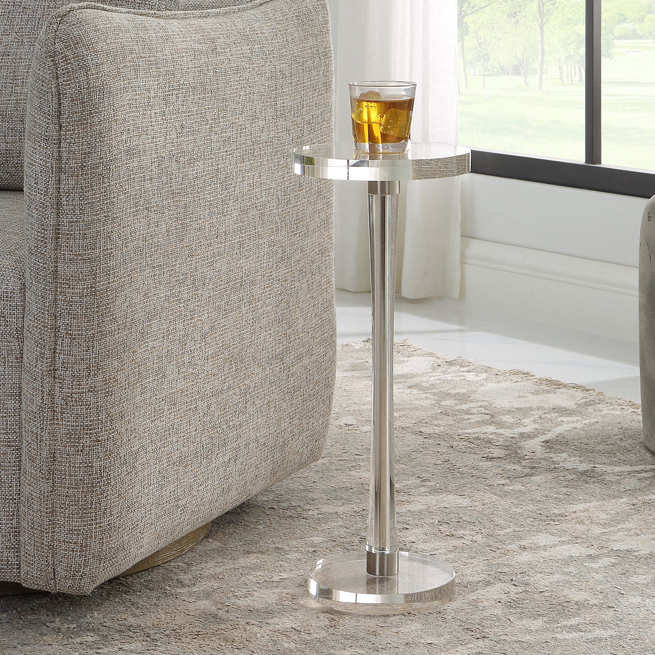 Pria Crystal Drink Table Uttermost