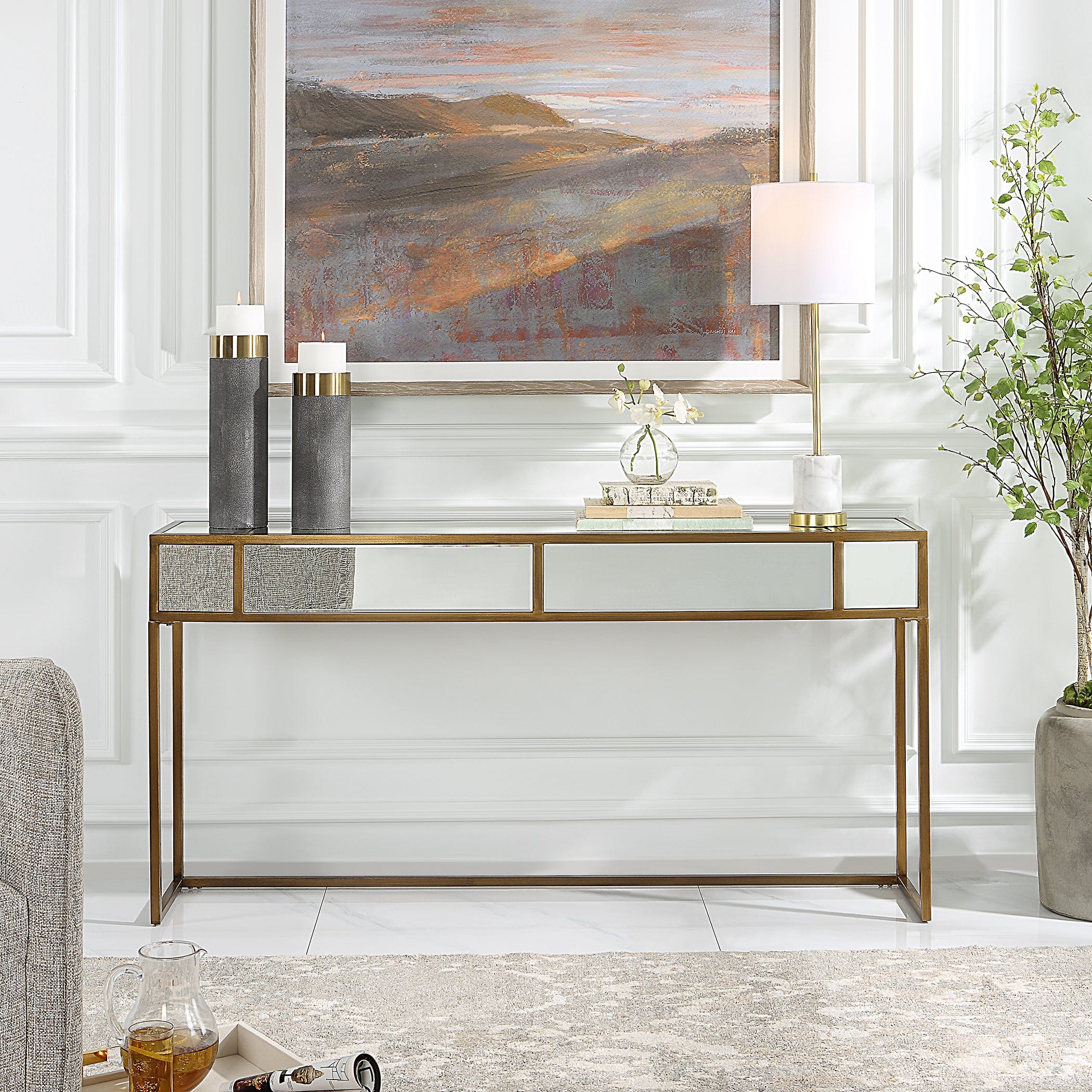 Reflect Mirrored Console Table Uttermost