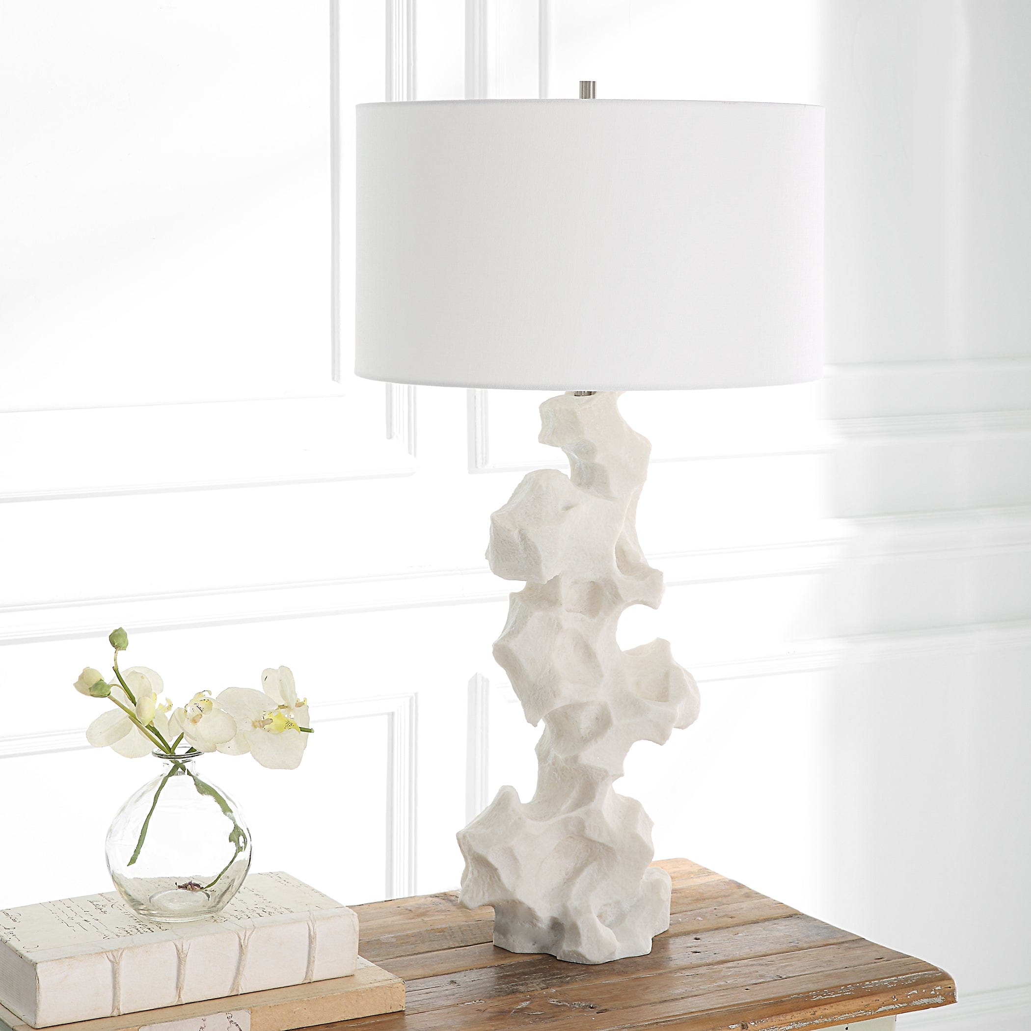 Remnant White Marble Table Lamp Uttermost