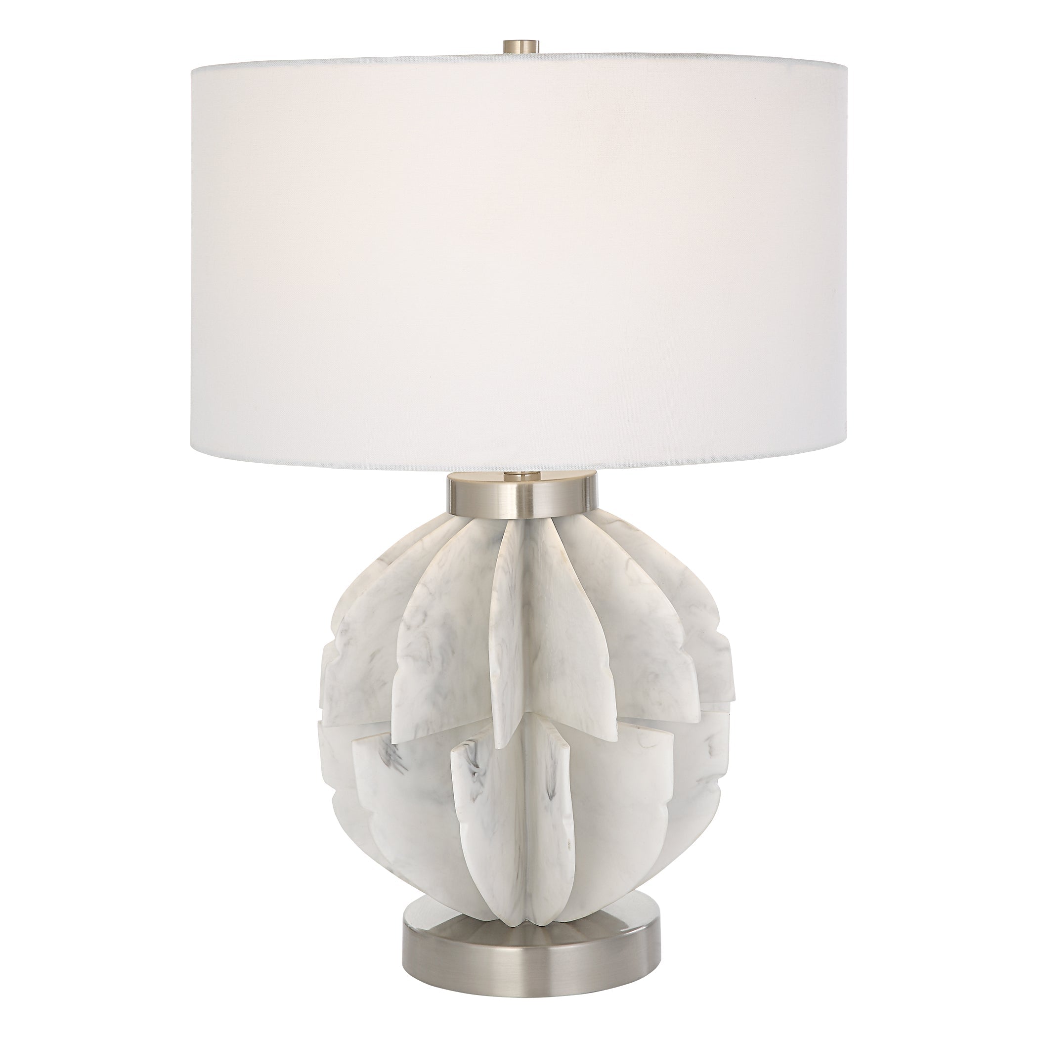 Repetition White Marble Table Lamp Uttermost