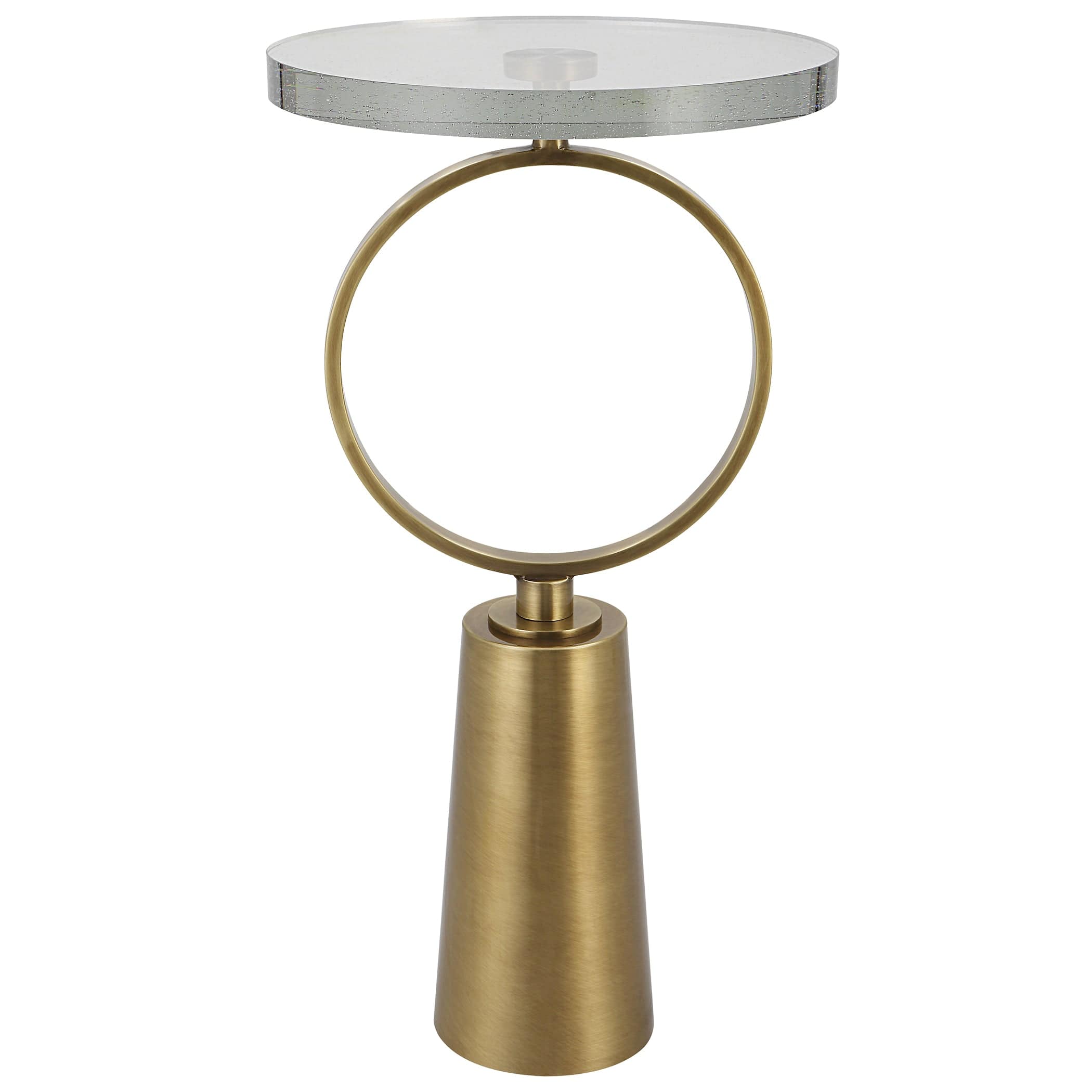 Ringlet Brass Accent Table Uttermost