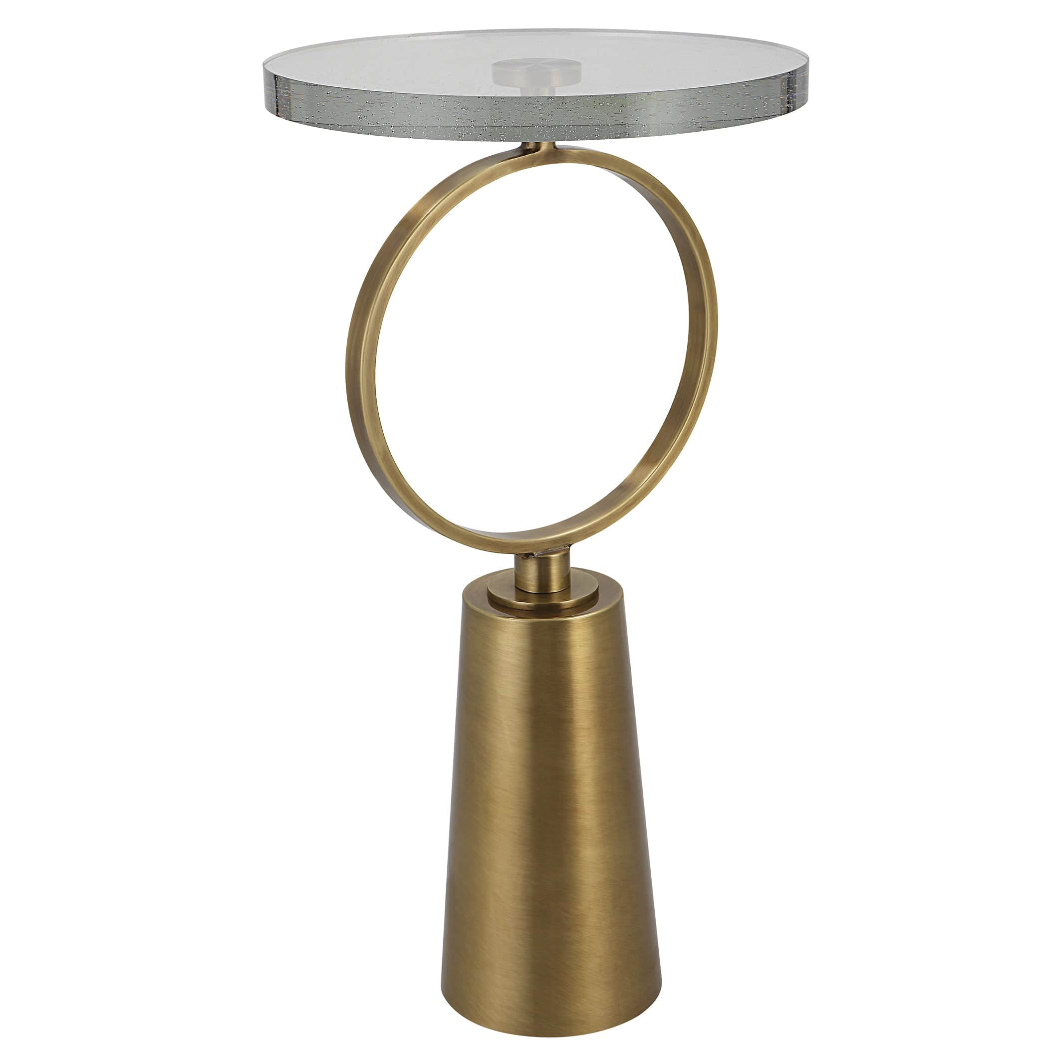Ringlet Brass Accent Table Uttermost
