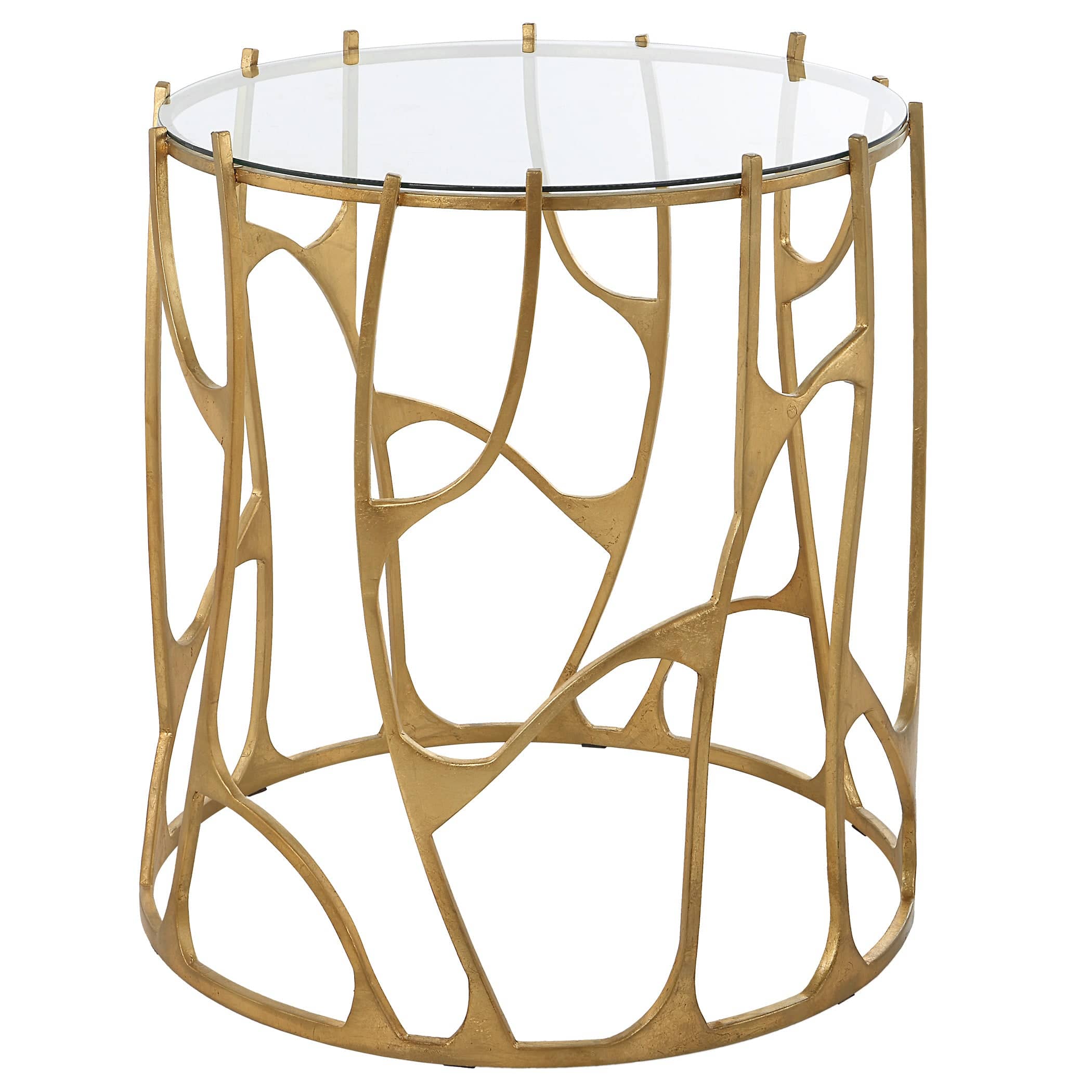 Ritual Round Gold Side Table Uttermost