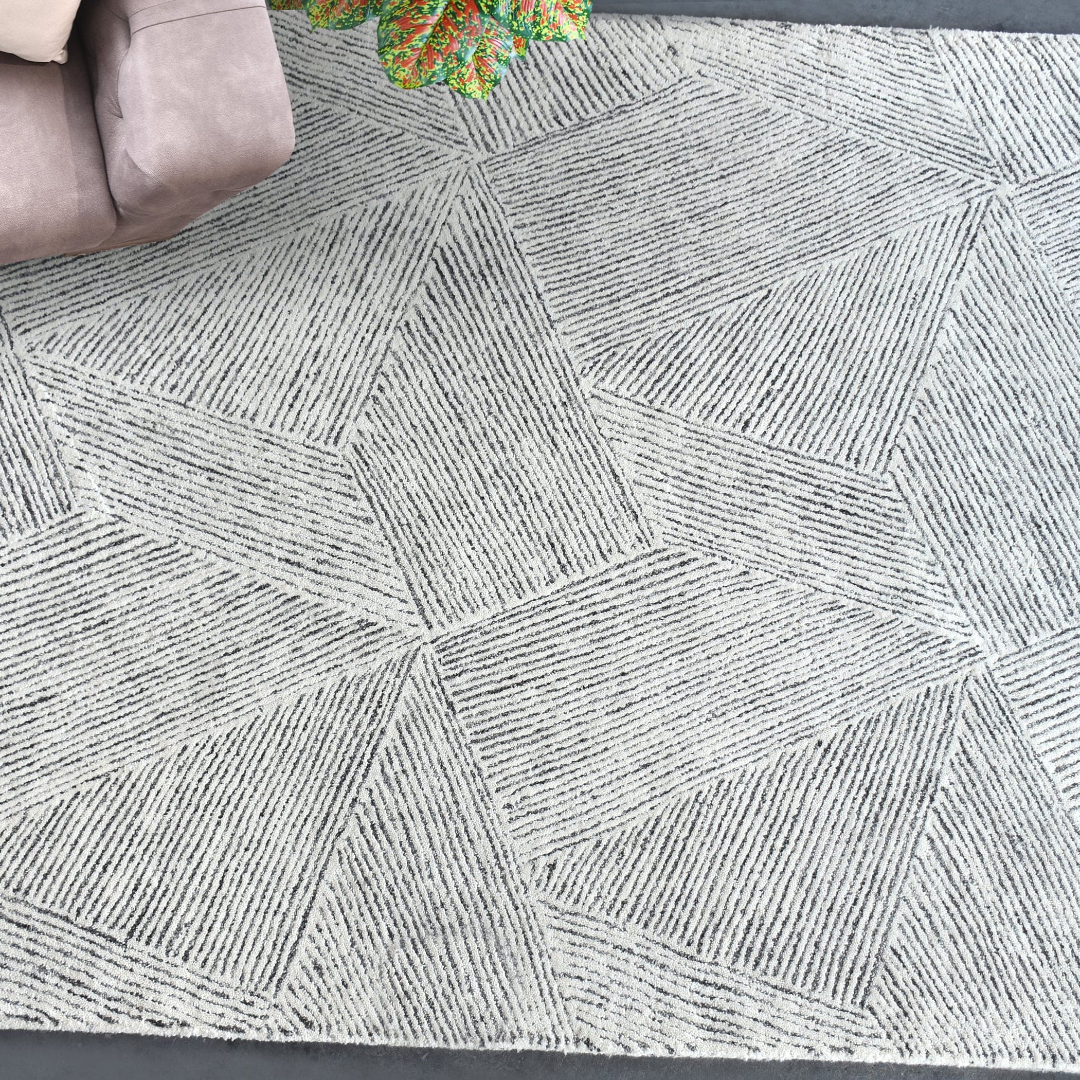 Paonia Geometric Rug Uttermost