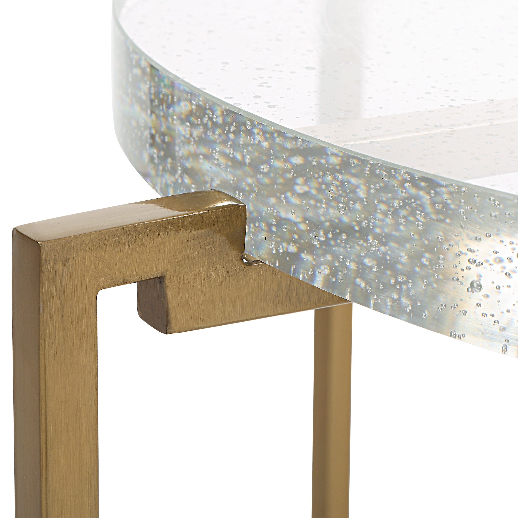 Star-crossed Glass Accent Table Uttermost