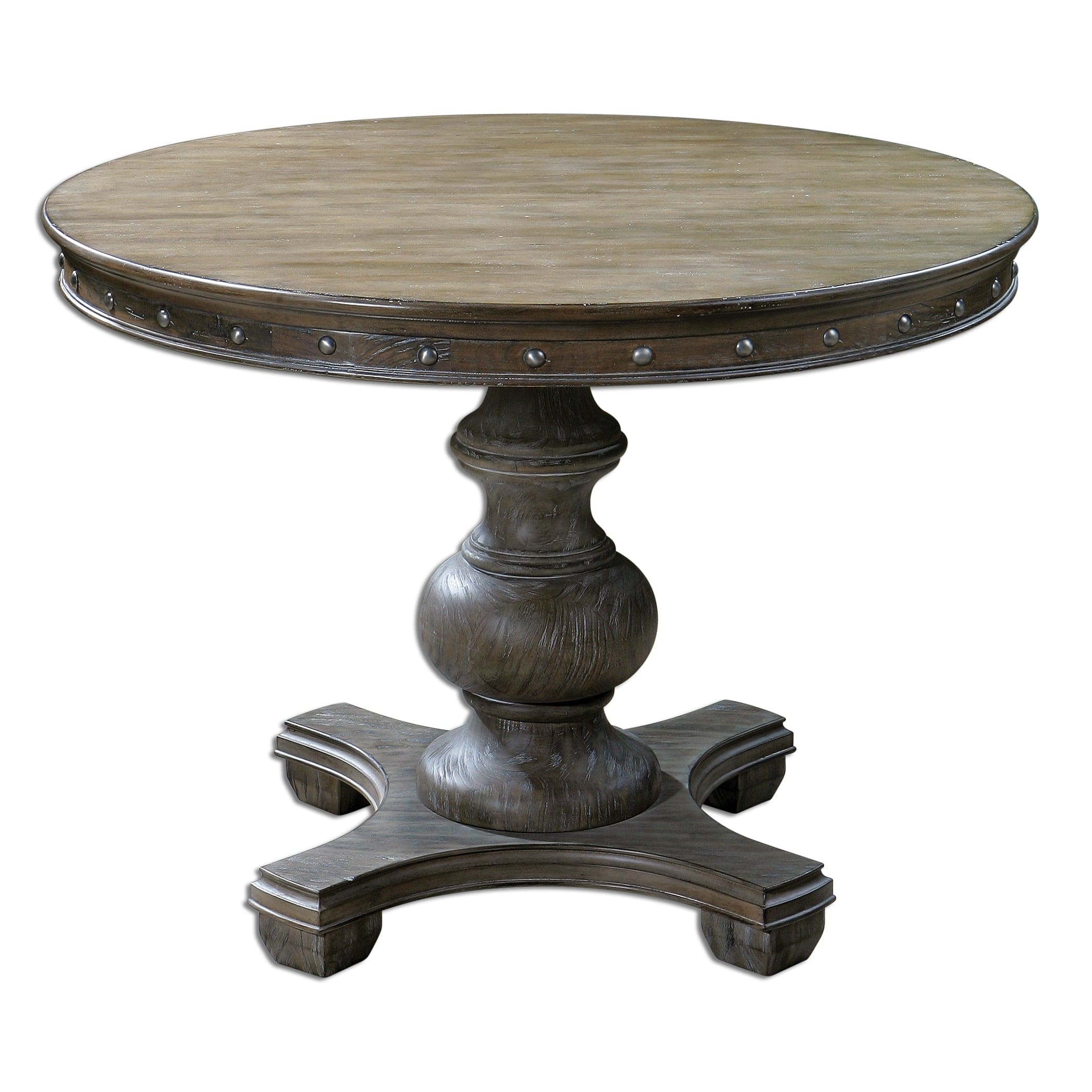 Sylvana Wood Round Table Uttermost