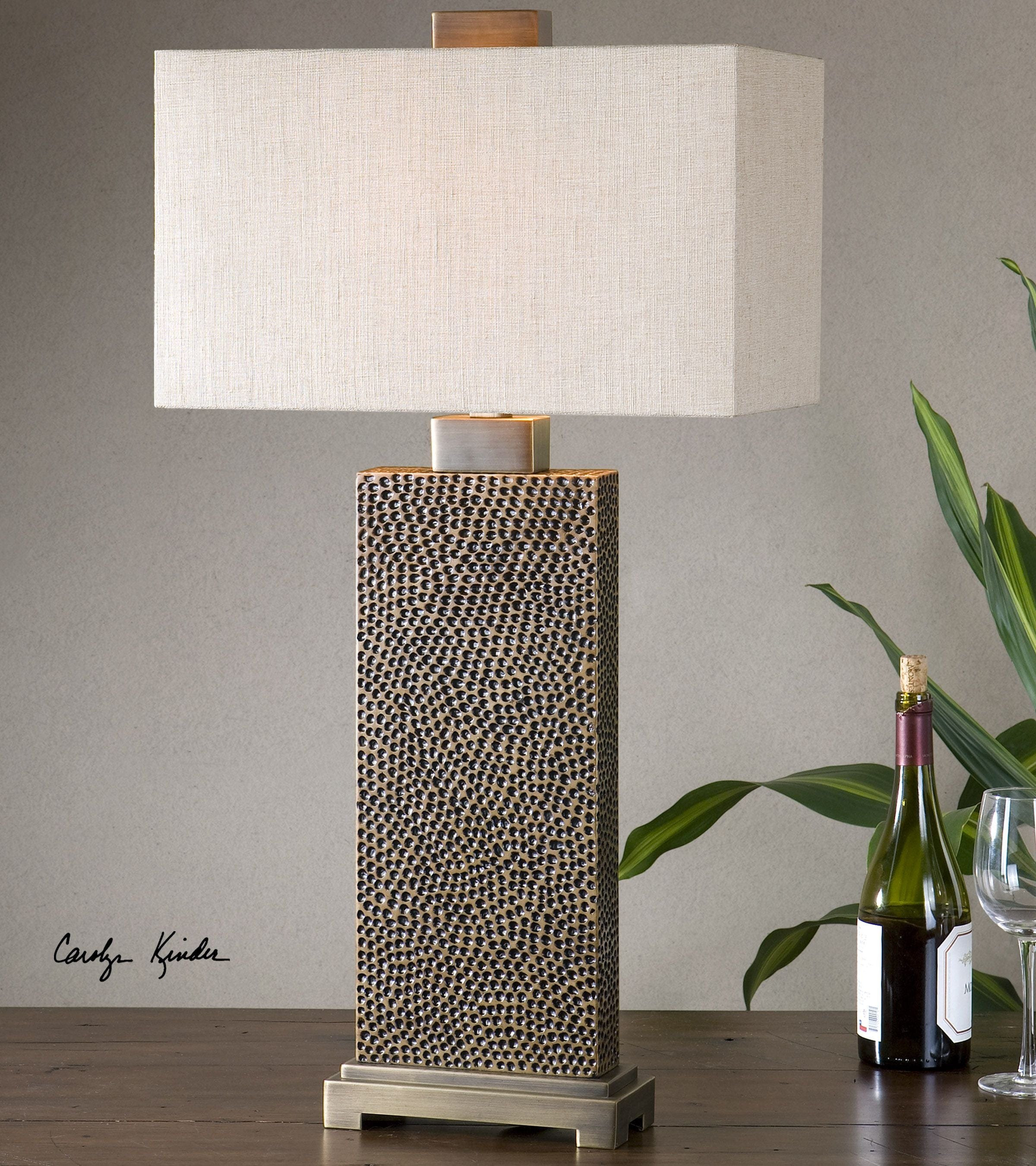 Canfield Coffee Bronze Table Lamp Uttermost