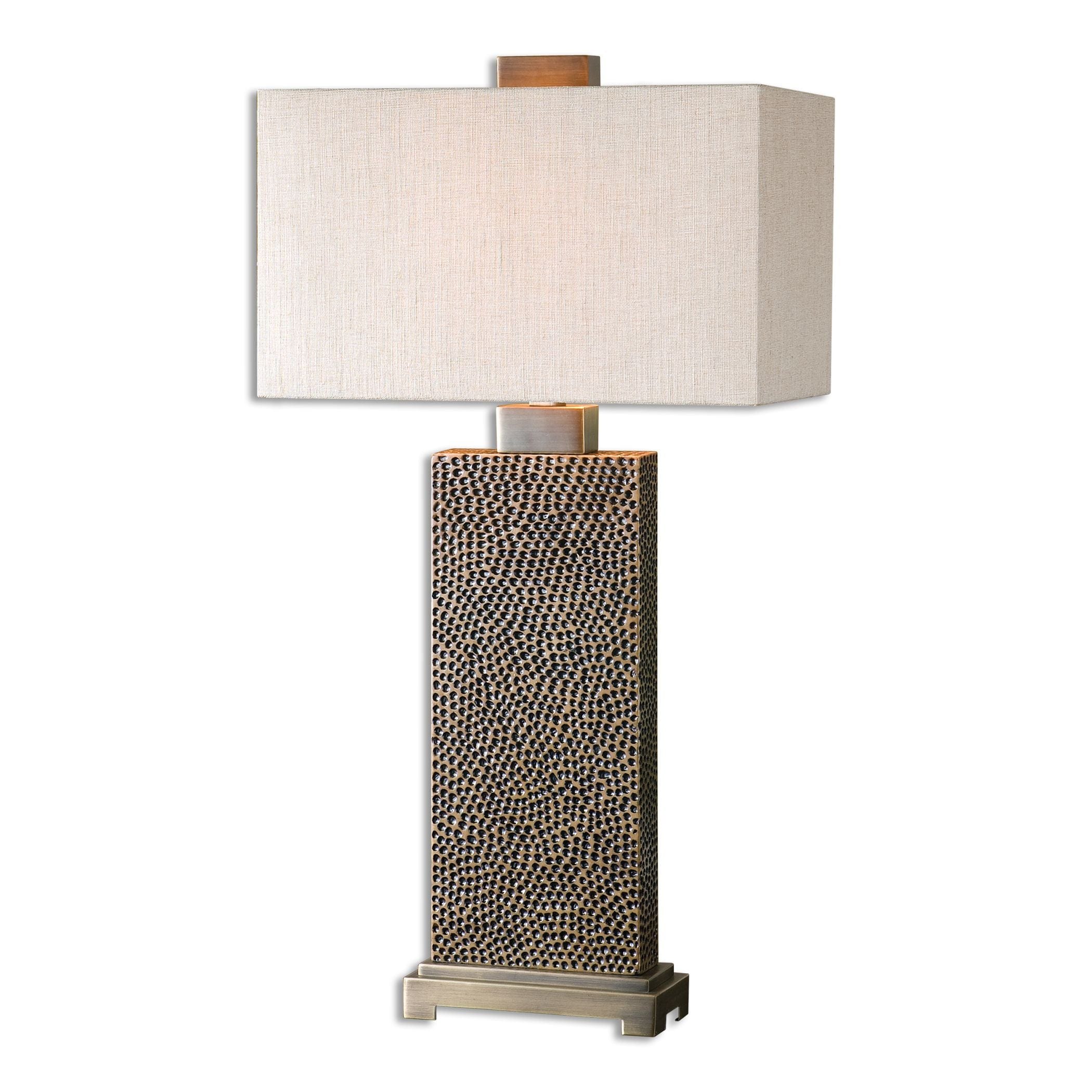 Canfield Coffee Bronze Table Lamp Uttermost