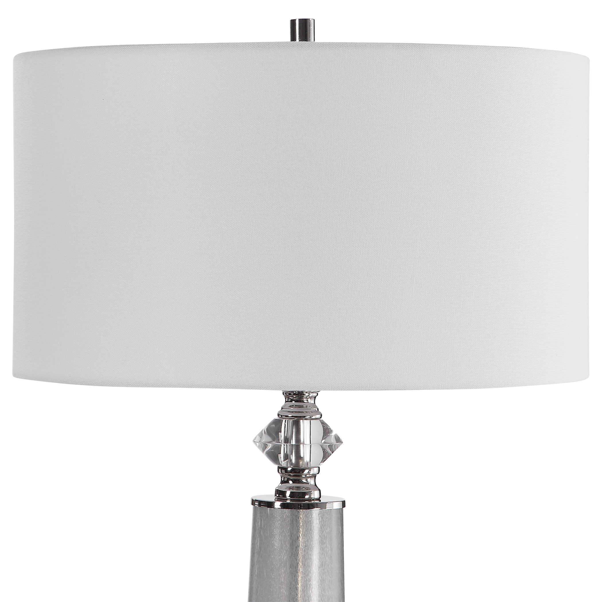 Graytone Frosted Glass Table Lamp Uttermost