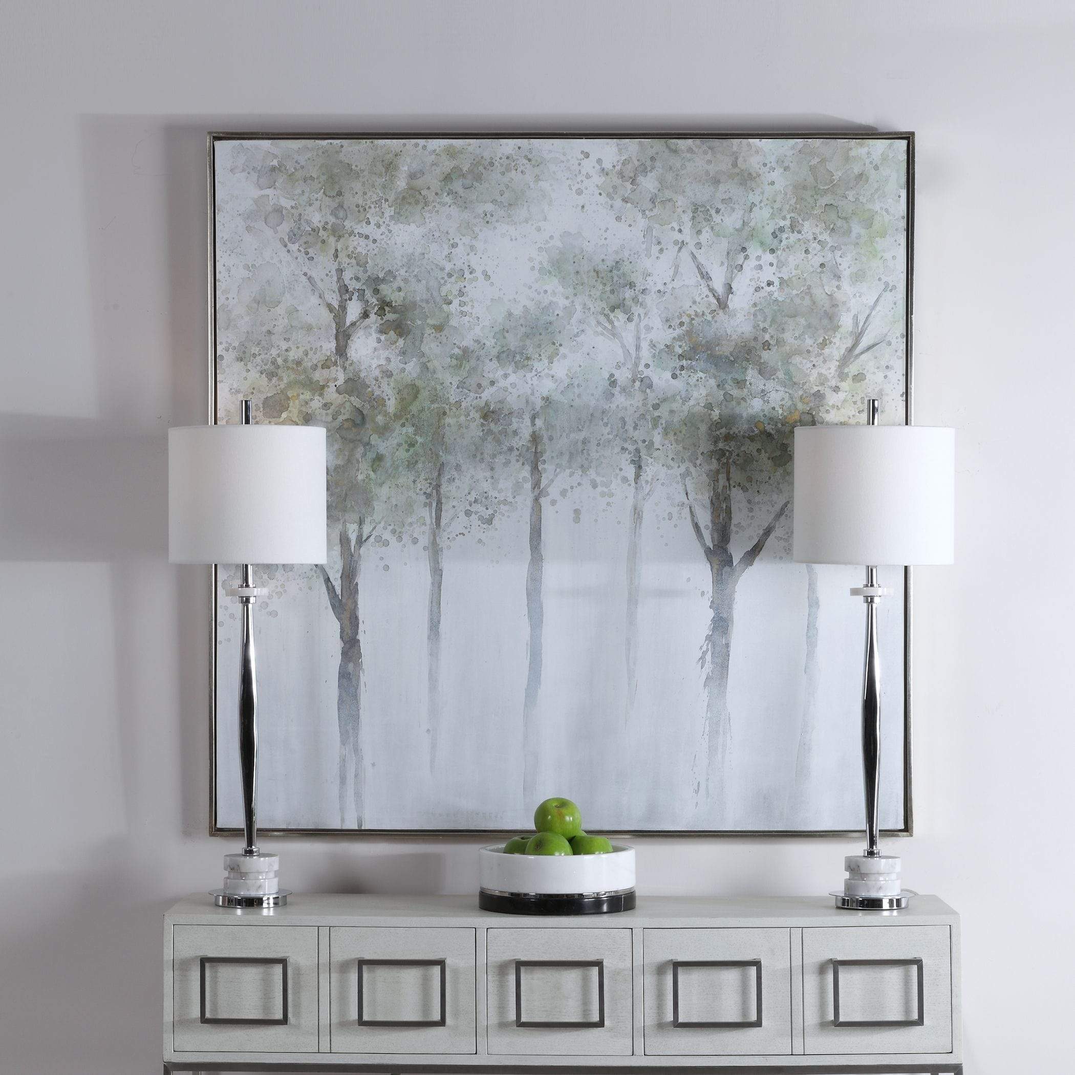 Cold Forest Hand Painted Canvas Uttermost