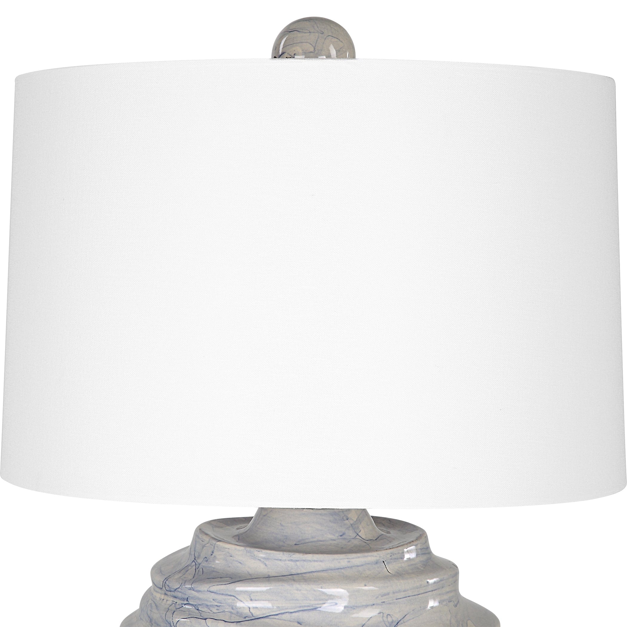 Waves Blue & White Accent Lamp Uttermost